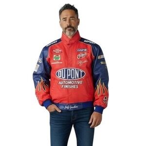 Jeff Gordon Jacket Jeff Hamilton Collection 1990s Leather New with tags XXL